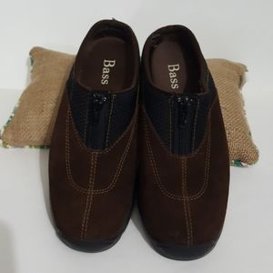 Bass suede slip on loafers